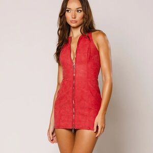 Revice leather dress VIXEN DRESS / SIMPLY RED